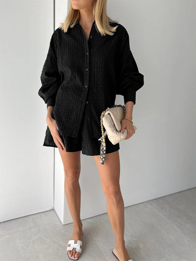 Charlotte | Effortlessly Stylish Breezy Shirt and Shorts Set