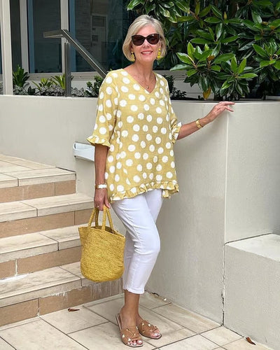 Emily | Chic V-Neck Blouse