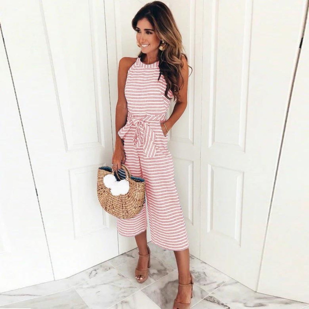 Lila | Cozy Striped Jumpsuit