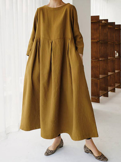 Sophie | Casual Linen Dress with Pockets