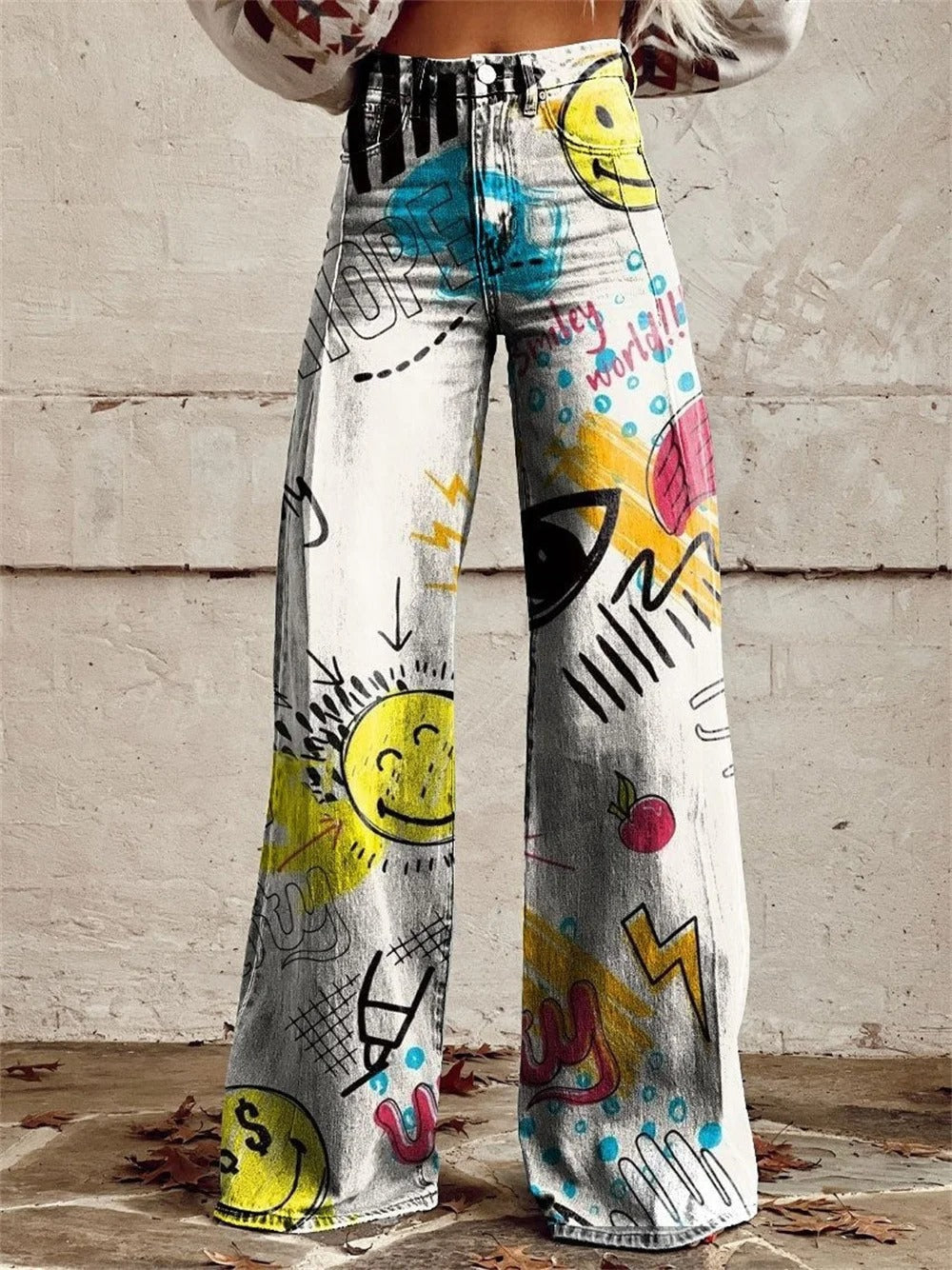 Sophie | High Waisted Wide Leg Trousers