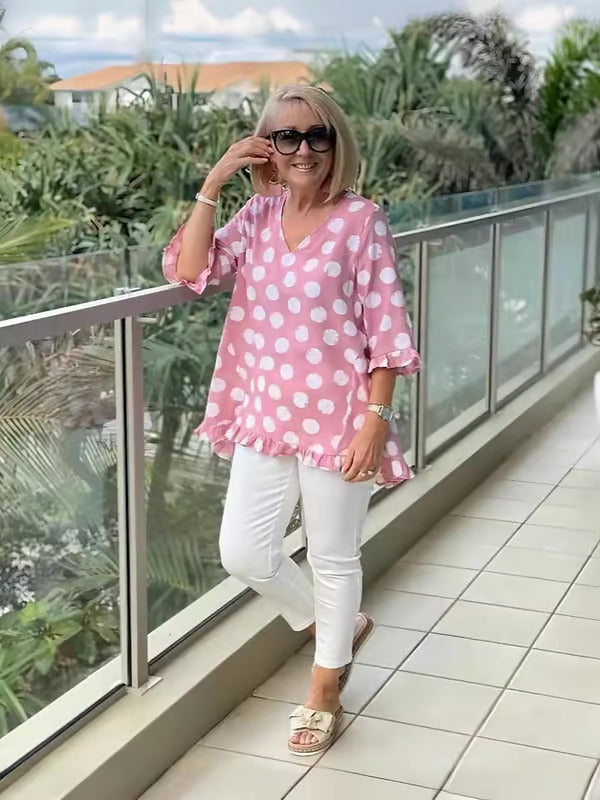 Emily | Chic V-Neck Blouse