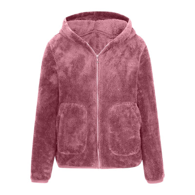 Avery | Ultra Cozy Coral Fleece Hoodie