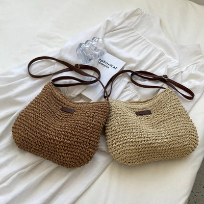 Adele | Straw shoulder bag