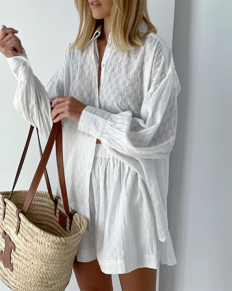 Charlotte | Effortlessly Stylish Breezy Shirt and Shorts Set