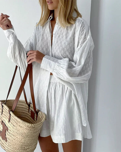 Charlotte | Effortlessly Stylish Breezy Shirt and Shorts Set