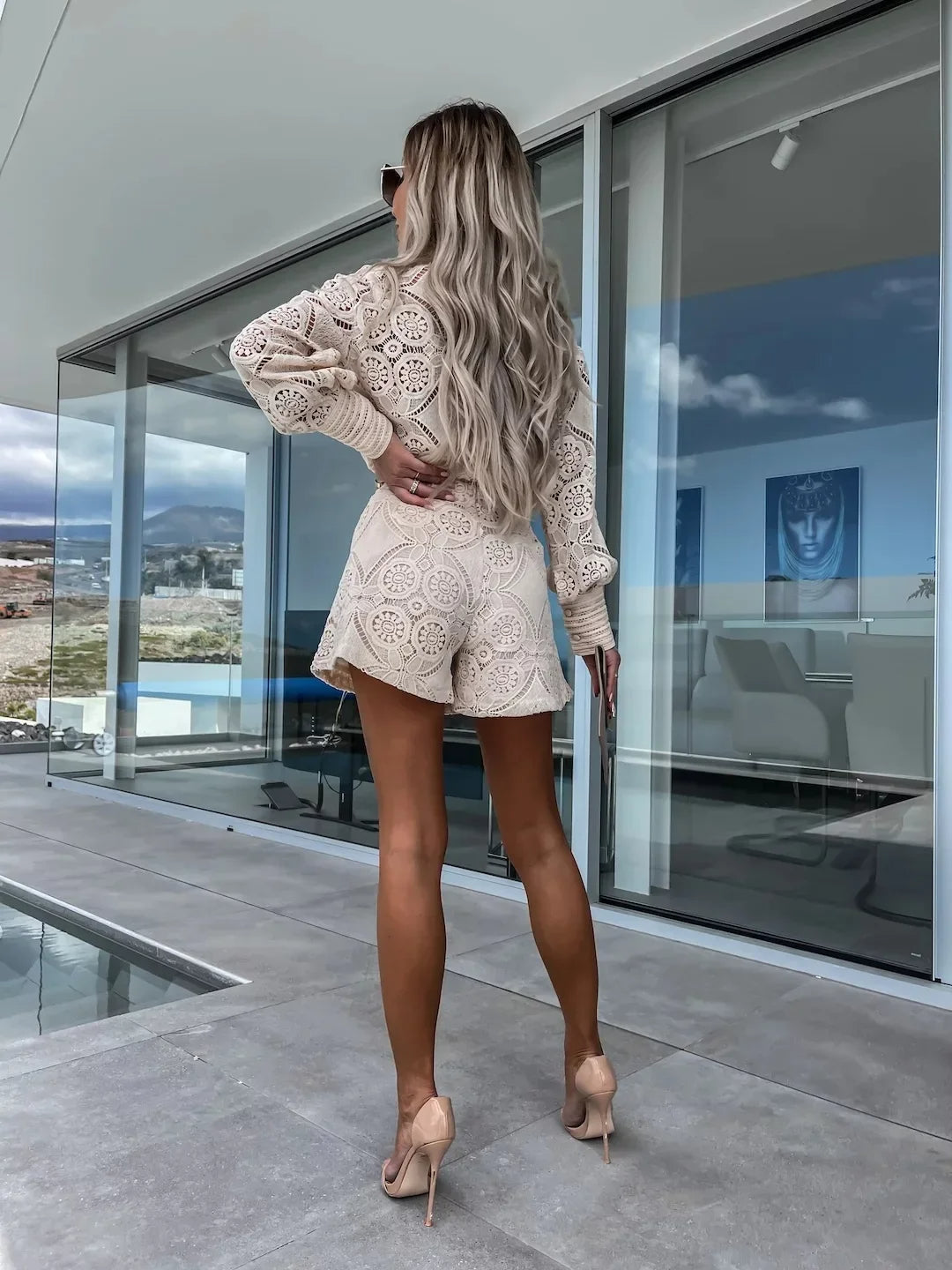 Ella | Chic Lace Two-Piece Ensemble