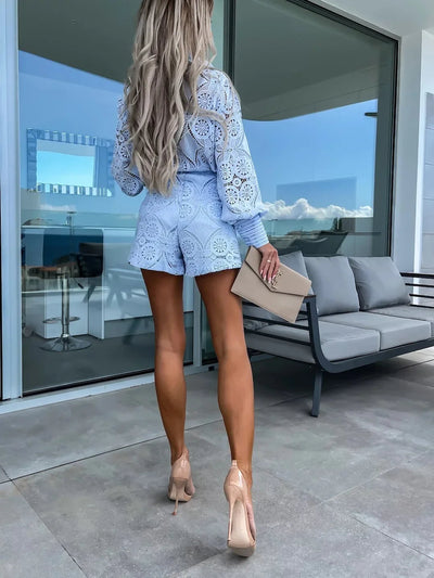 Ella | Chic Lace Two-Piece Ensemble