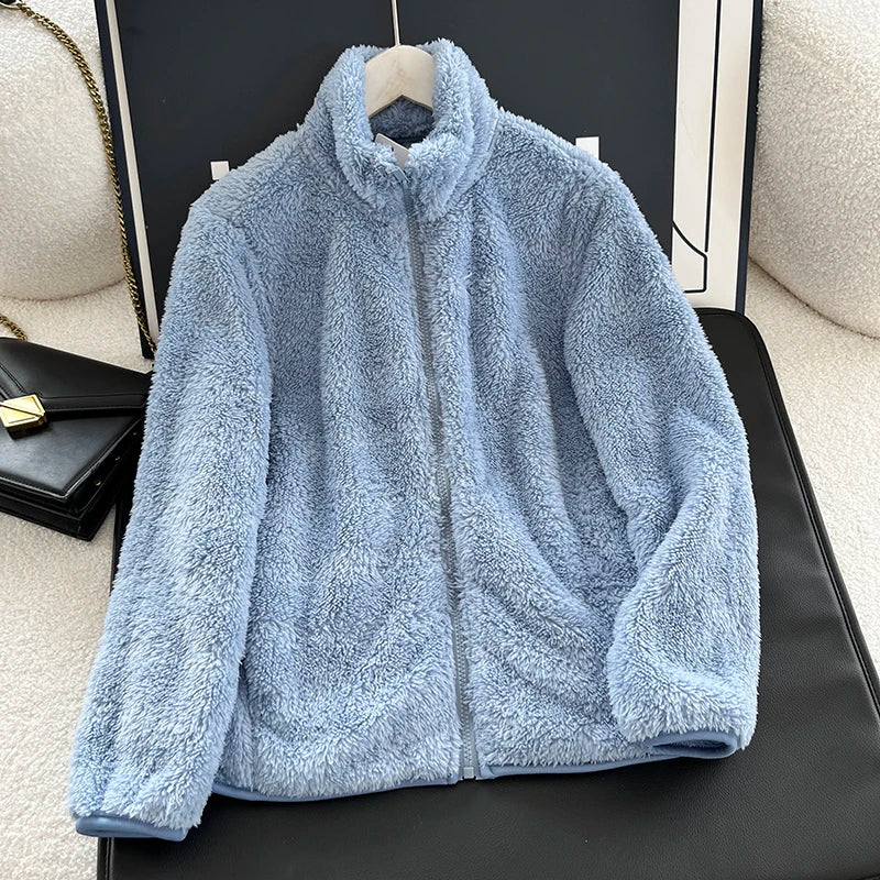 Riley | Snuggly Teddy Coat with Zip Closure
