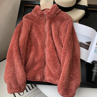 Riley | Snuggly Teddy Coat with Zip Closure