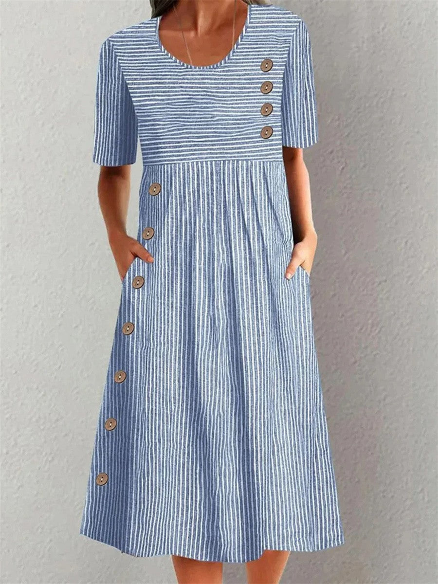 Lenna | Light, Tummy-Covering Midi Dress