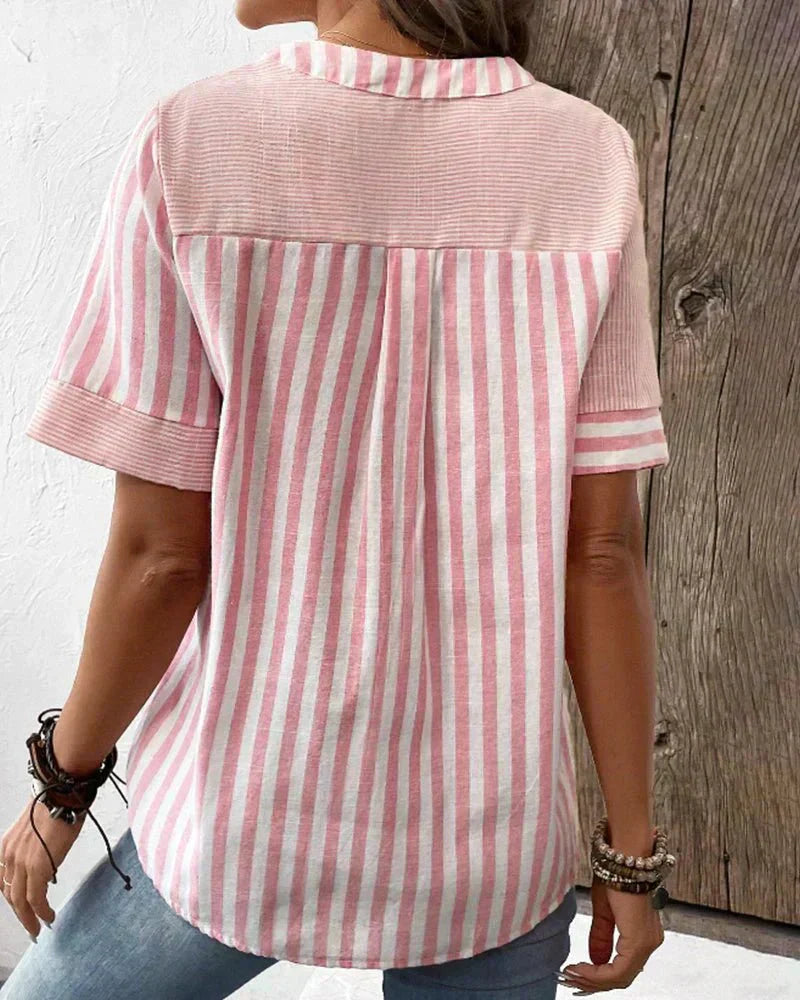 Monroe | Striped Soft Blouse