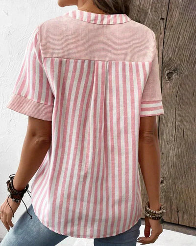 Monroe | Striped Soft Blouse