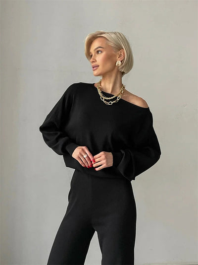 Sophie | Chic Winter Knit Monochrome Set