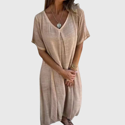 Fiona | Elegant Lightweight V-Neck Dress