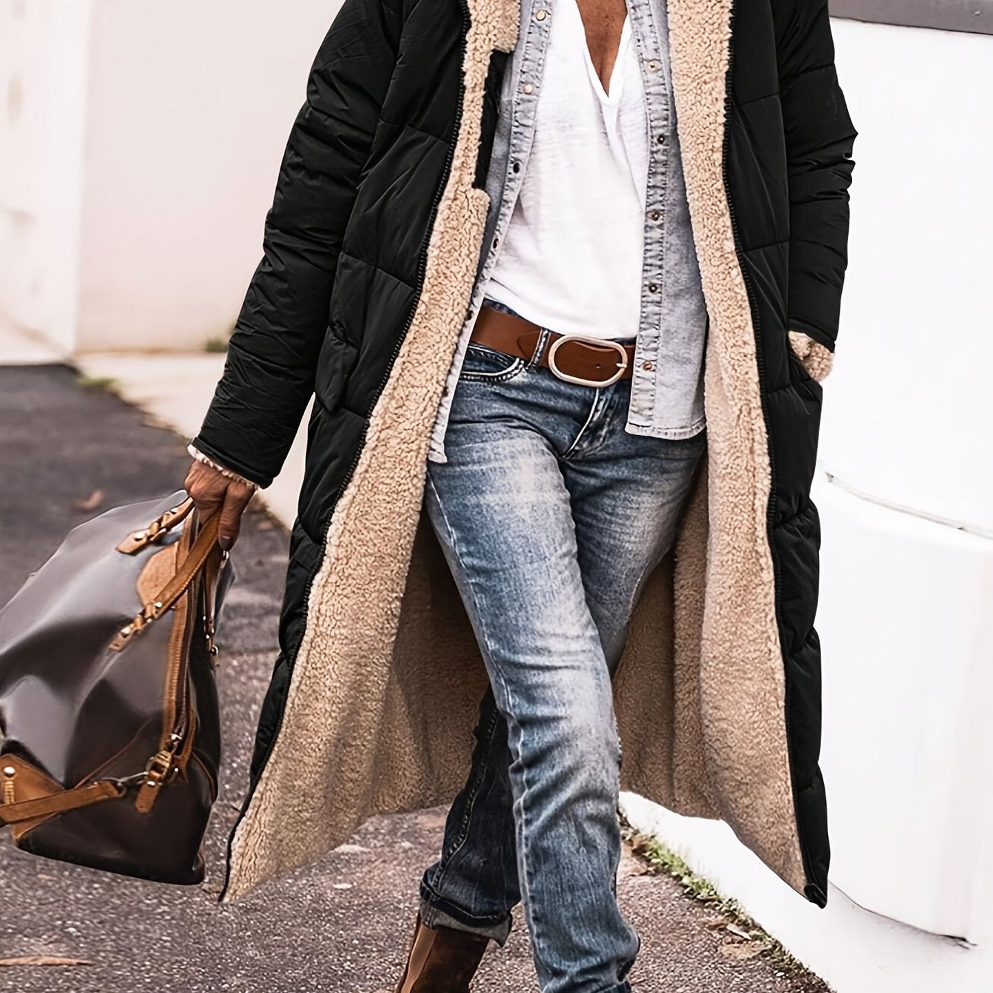 Sophia | Long Puffer Warm Coat Hooded