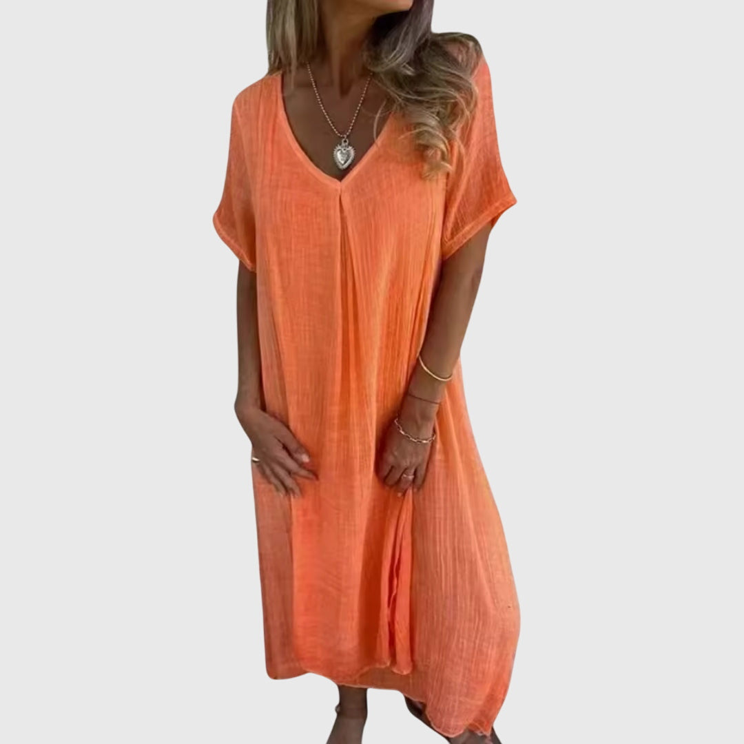 Fiona | Elegant Lightweight V-Neck Dress
