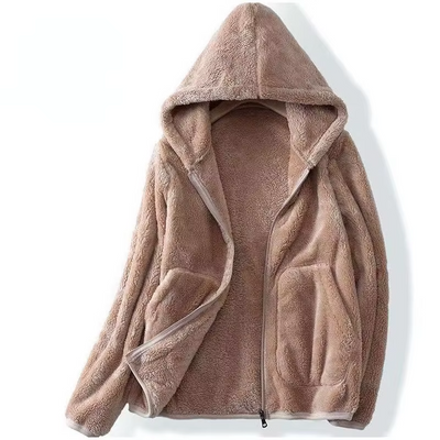 Avery | Ultra Cozy Coral Fleece Hoodie