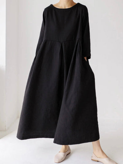 Sophie | Casual Linen Dress with Pockets
