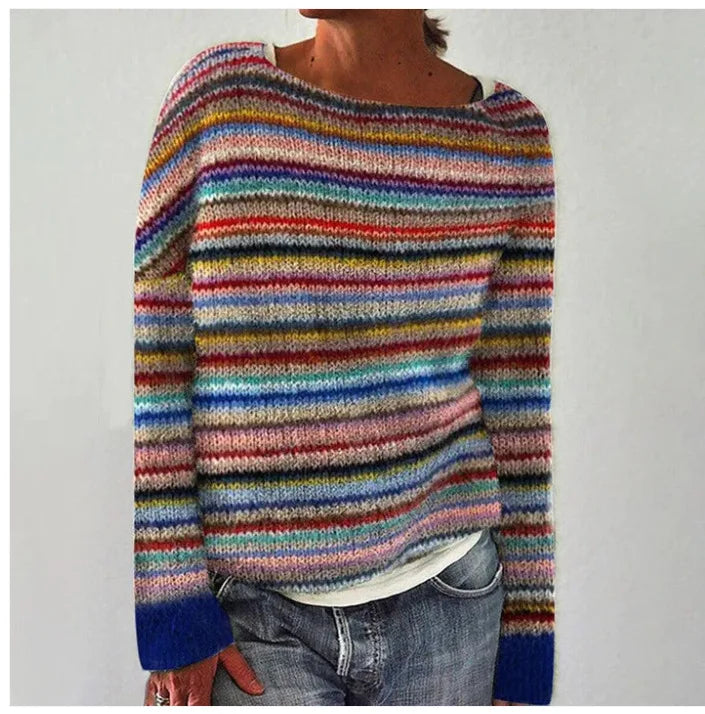 Lexi | Retro Nordic Pattern Fall Sweater