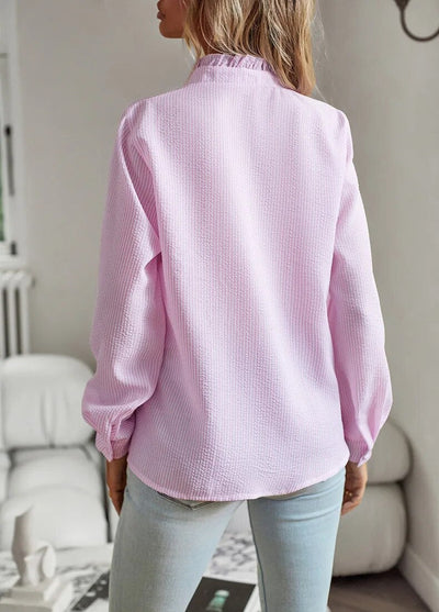 Alice | Ruffled Button-Up Blouse