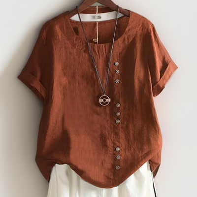 Liam | Cozy Button Detail Tee