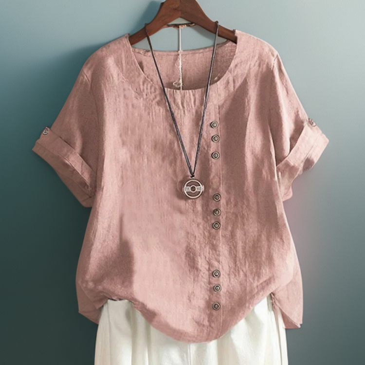 Liam | Cozy Button Detail Tee