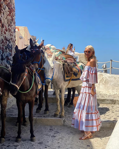 Seraphina | Luxury Mexican Print Off-Shoulder Maxi Dress