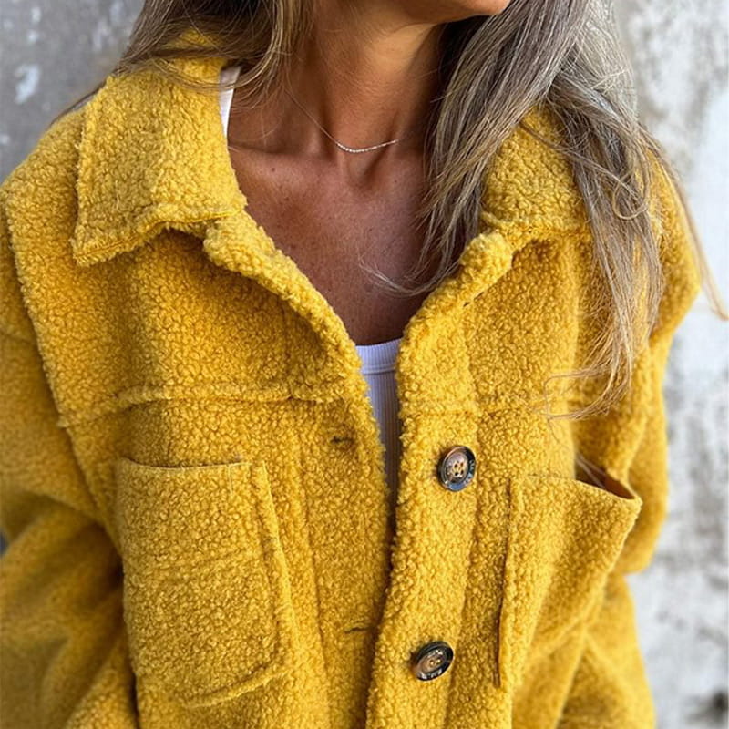 Calla | Cozy Sherpa Button-Up Jacket
