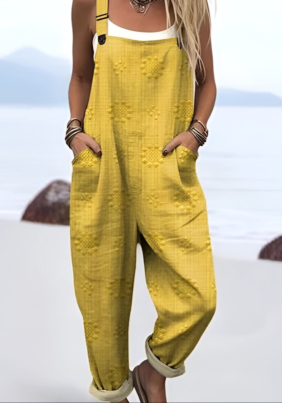 Maj | Woven Dungarees with Pockets