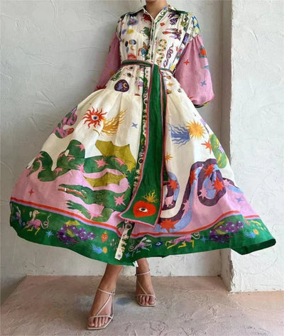 Claudia | Airy Volume Dress with Gentle Tummy Coverage