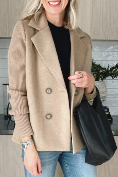 Sorelle | Elegant Knit-Sleeve Jacket