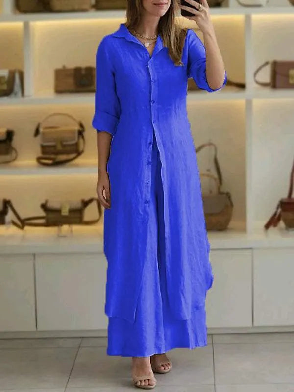 Scarlett | Cozy Linen 2-Piece Ensemble