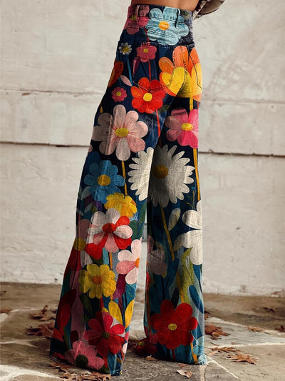 Harper | Stylish Floral Print Wide Leg Pants