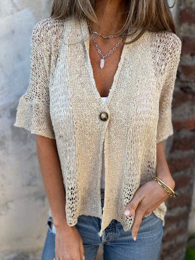 Barbara | Chic Textured Blouse