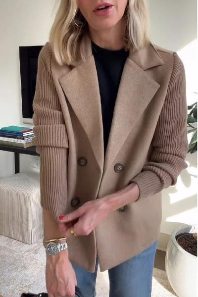 Sorelle | Chic Knit-Sleeve Blazer for Effortless Style