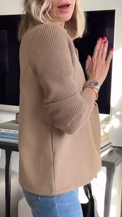 Sorelle | Chic Knit-Sleeve Blazer for Effortless Style
