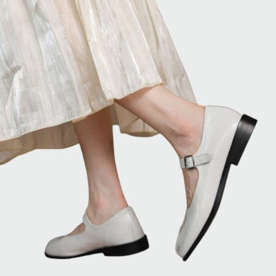 Hannah - Split-Toe Buckle Mary Jane Shoes