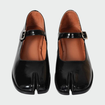Hannah - Split-Toe Buckle Mary Jane Shoes