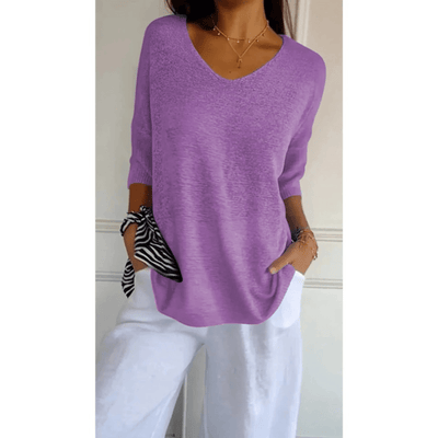 Loraine | Chic V-Neck Blouse