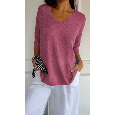 Loraine | Chic V-Neck Blouse