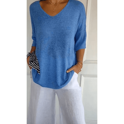 Loraine | Chic V-Neck Blouse