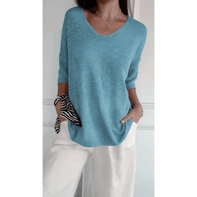 Loraine | Chic V-Neck Blouse