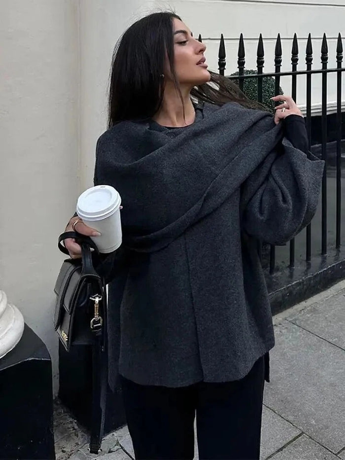 Avery | Elegant Luxe Cape Coat