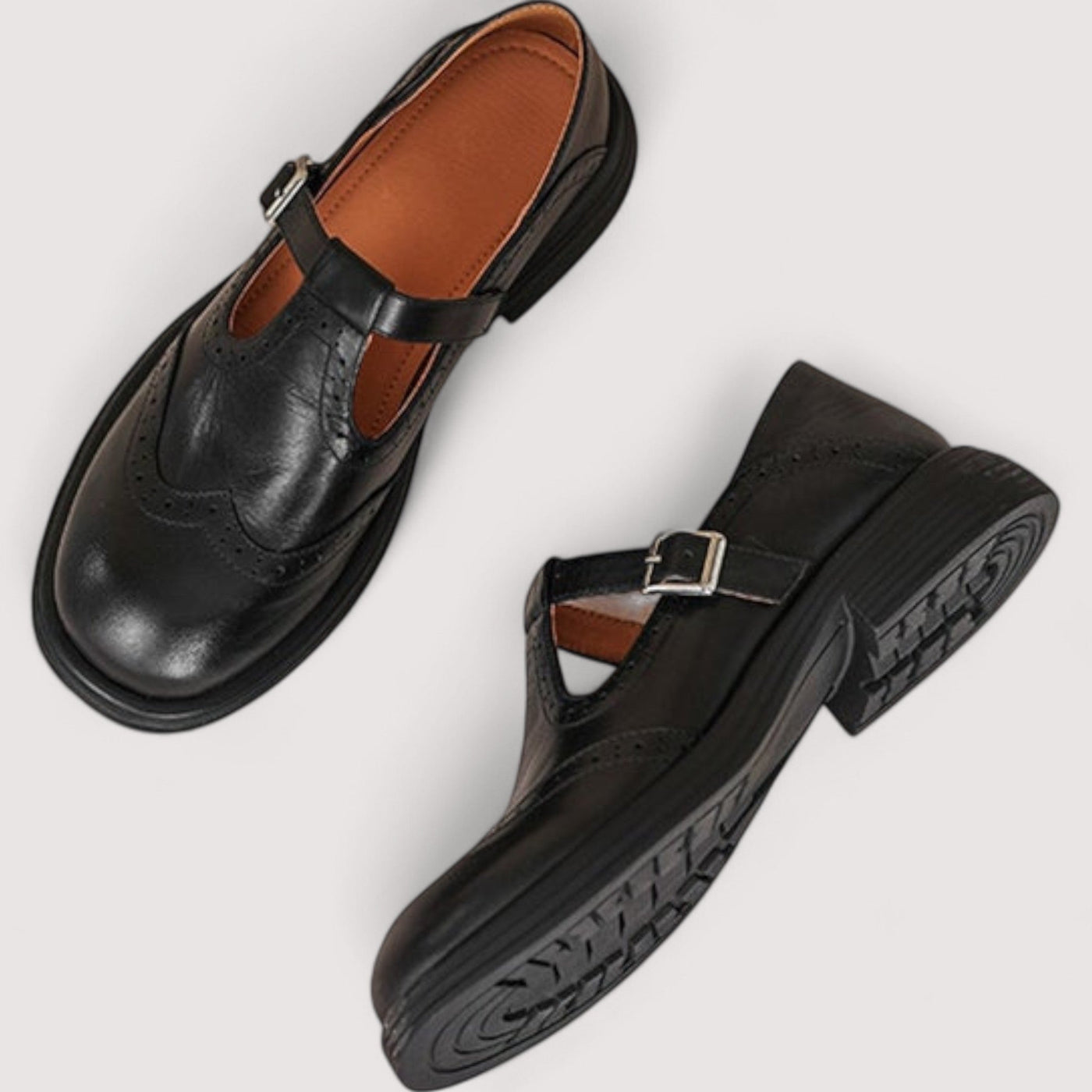 Louisa - Elegant Leather Mary Jane Shoes