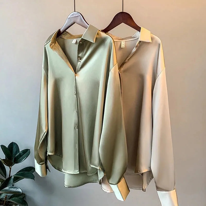 Sophie | Women's Satin Shirt