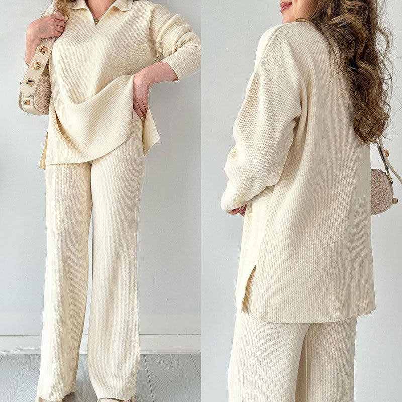 Sophie | Cozy V-neck Knit Co-ord Set
