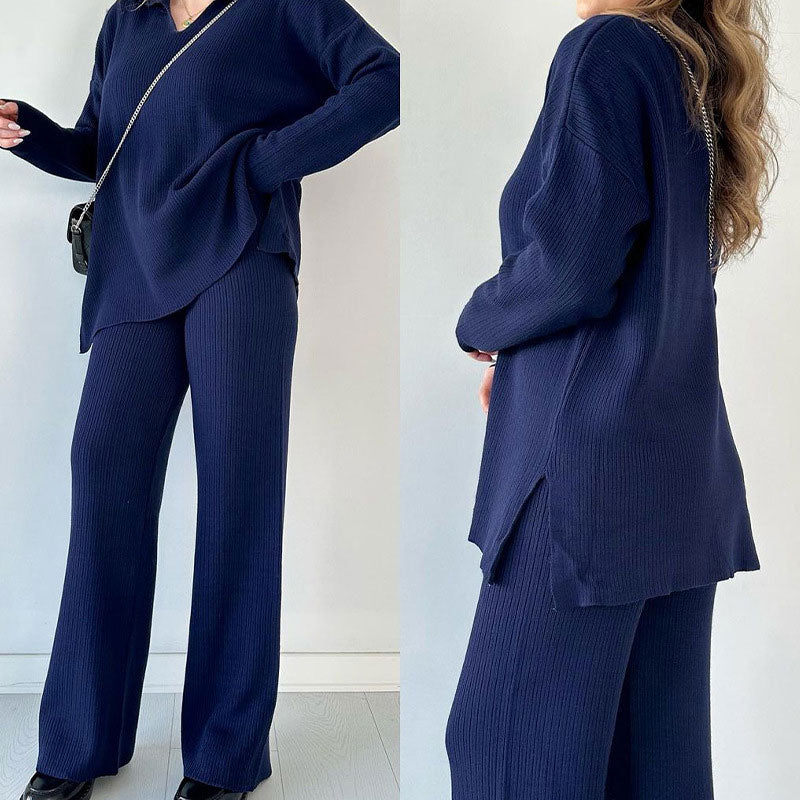 Sophie | Cozy V-neck Knit Co-ord Set