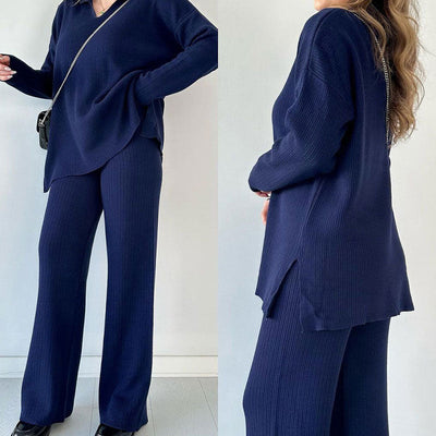 Sophie | Cozy V-neck Knit Co-ord Set