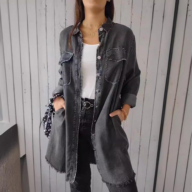 Liam | Chic Oversized Denim Blazer